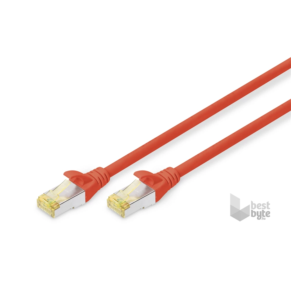 DIGITUS Cat.6A S/FTP LSZH 2m piros patch kábel