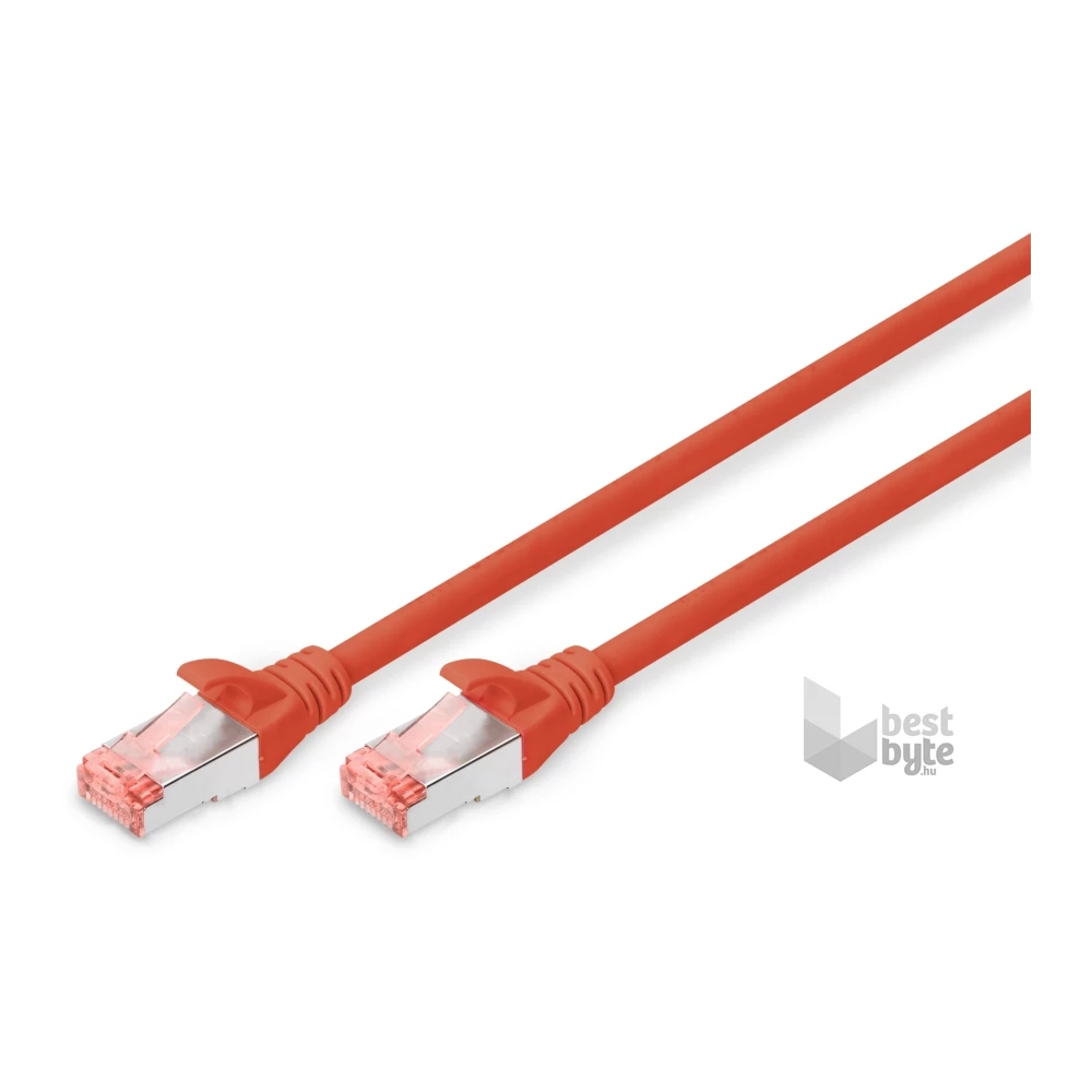 DIGITUS Cat.6 S/FTP LSZH 2m piros patch kábel