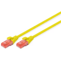 DIGITUS Cat.6 U/UTP LSZH 0,5m sárga patch kábel