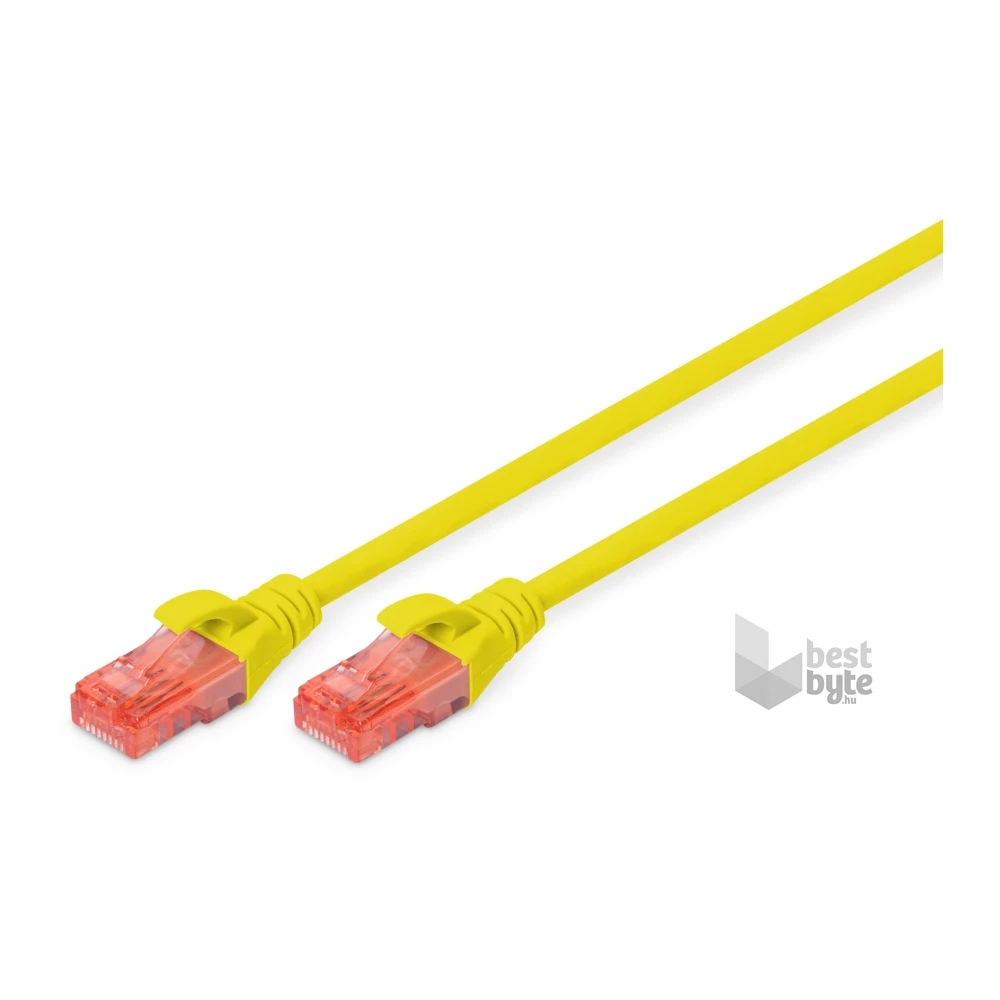 DIGITUS Cat.6 U/UTP LSZH 0,5m sárga patch kábel