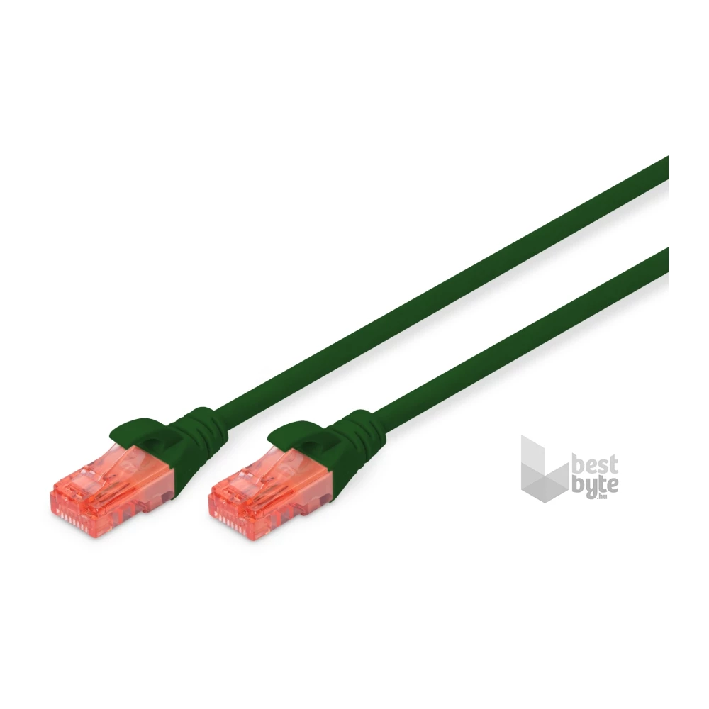 DIGITUS Cat.6 U/UTP LSZH 2m zöld patch kábel