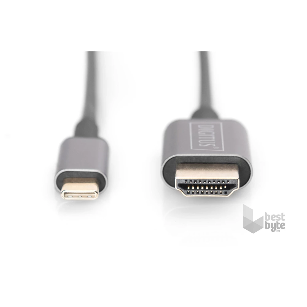DIGITUS DA-70821 USB C - HDMI A 1,8m szürke video átalakító kábel