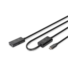 DIGITUS DA-73109 SuperSpeed Aktív USB 3.2 Gen2 type-C hosszabbító kábel 10m DIGITUS DA-73109 SuperSpeed Aktív USB 3.2 Gen2 type-C hosszabbító kábel 10m