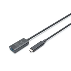 DIGITUS DA-73113 SuperSpeed Aktív USB-A 3.2 Gen2 USB type-C hosszabbító kábel 5m DIGITUS DA-73113 SuperSpeed Aktív USB-A 3.2 Gen2 USB type-C hosszabbító kábel 5m