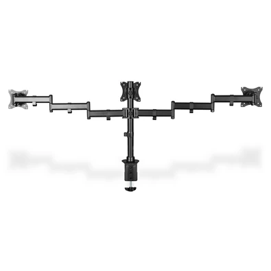 DIGITUS DA-90362 C-bilincses univerzális (VESA 75 / 100) 3-as fekete monitor tartó konzol