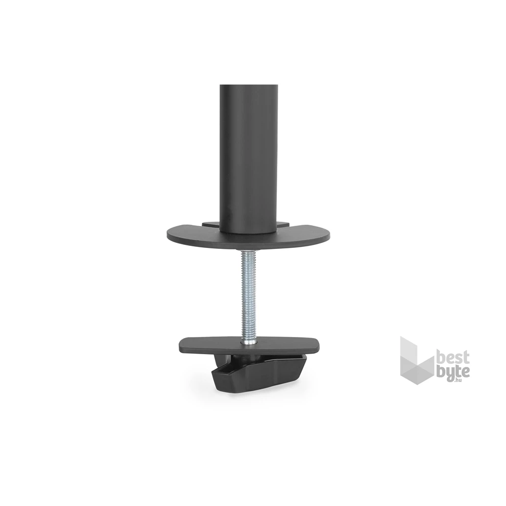 DIGITUS DA-90438 C-bilincses/gyűrűs univerzális (VESA 75/100) 2-es fekete függőleges monitor tartó állvány