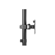 DIGITUS DA-90438 C-bilincses/gyűrűs univerzális (VESA 75 / 100) 2-es fekete függőleges monitor tartó állvány
