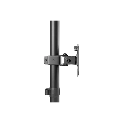 DIGITUS DA-90438 C-bilincses/gyűrűs univerzális (VESA 75 / 100) 2-es fekete függőleges monitor tartó állvány