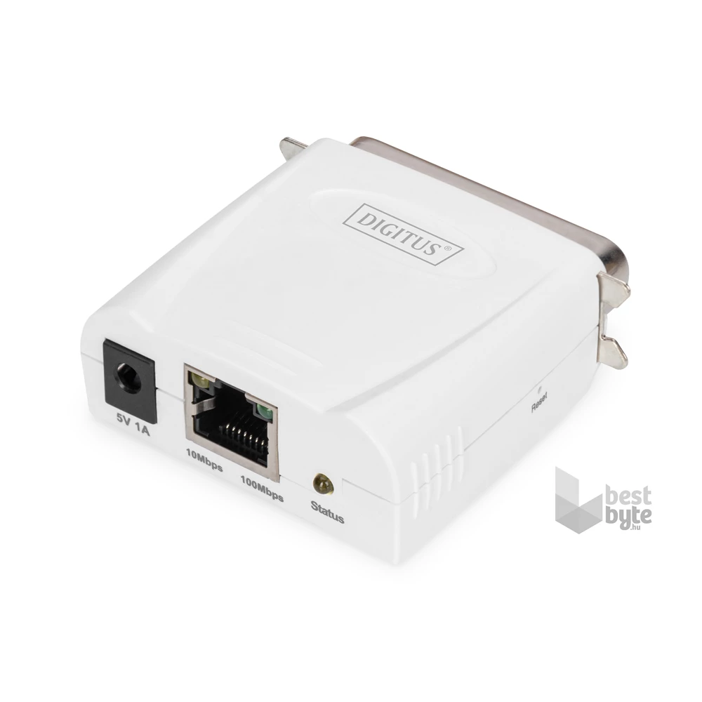DIGITUS DN-13001-1 Fast Ethernet párhuzamos nyomtatószerver