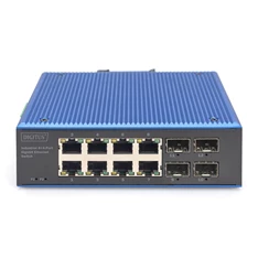 DIGITUS DN-651152 8x GbE Lan port 4x SFP port menedzselhető ipari switch