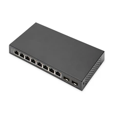 DIGITUS DN-80067 8x GbE Lan port 2x SFP port nem menedzselhető asztali switch DIGITUS DN-80067 8x GbE Lan port 2x SFP port nem menedzselhető asztali switch