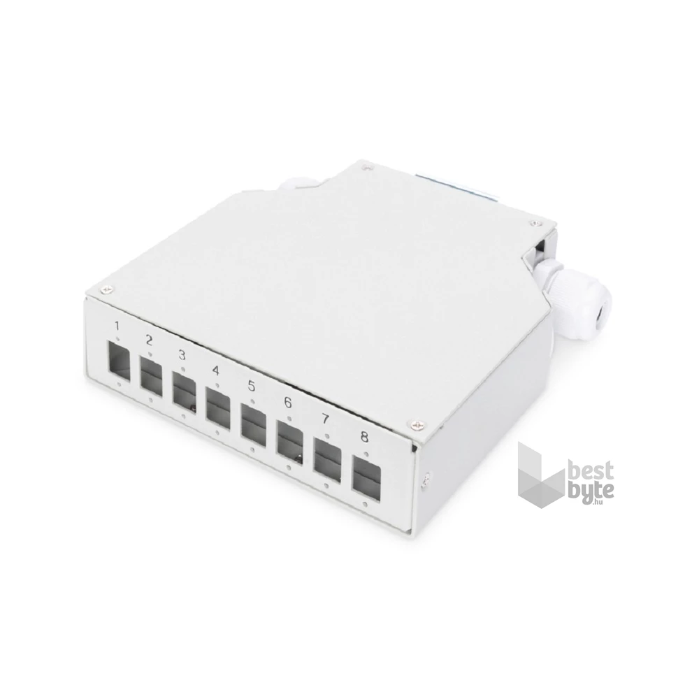 DIGITUS DN-96891 8xLC/DX DIN sínre szerelhető optikai elosztó doboz