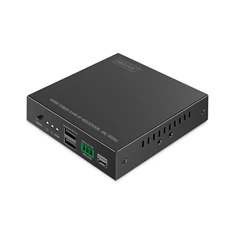 DIGITUS DS-55349 HDMI 4K UHD 60Hz KVM IP 40km/300m optikai extender vevőegység DIGITUS DS-55349 HDMI 4K UHD 60Hz KVM IP 40km/300m optikai extender vevőegység