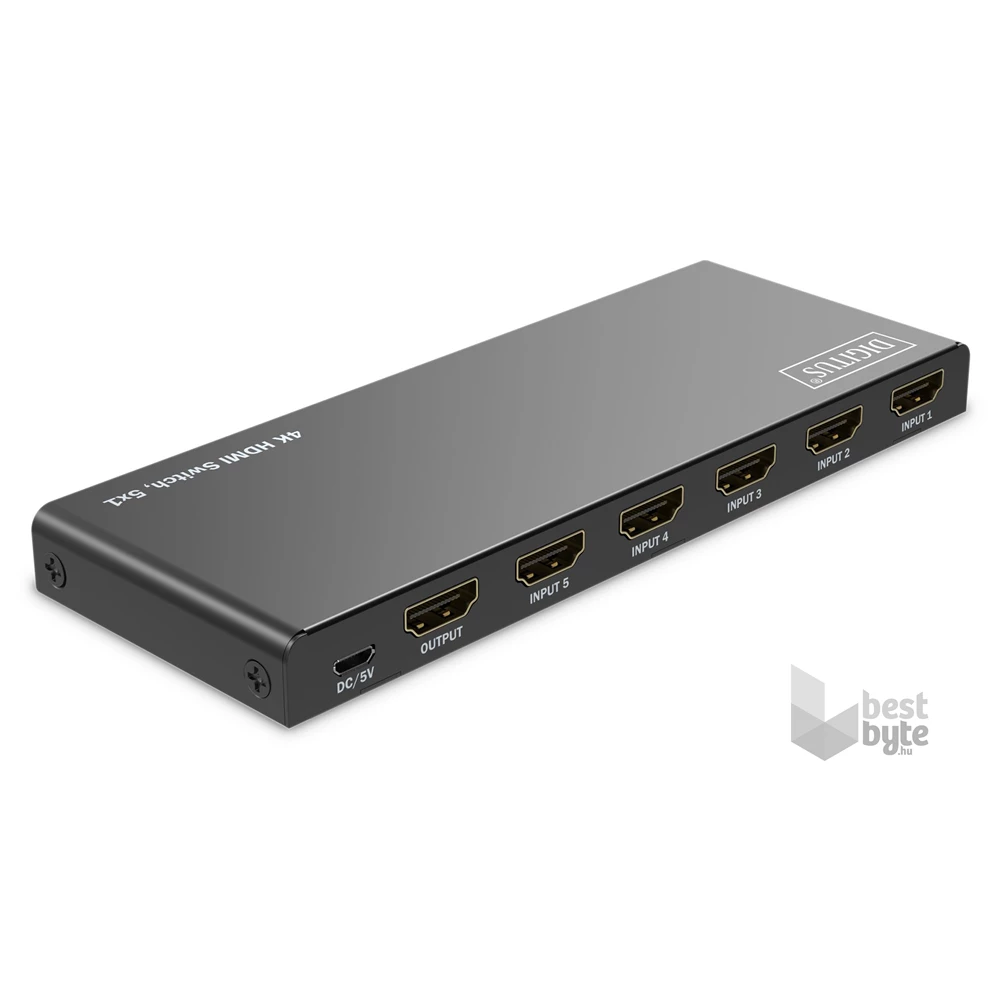 DIGITUS DS-55332 HDMI 4K 60Hz 5x1 Switch