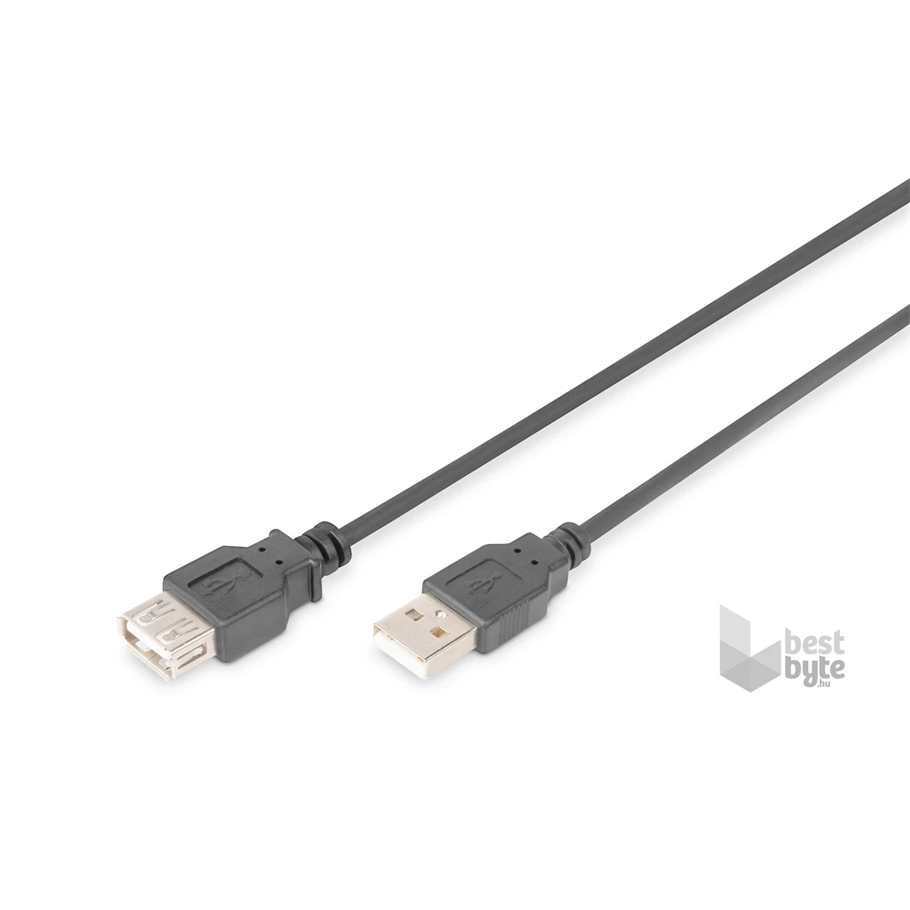DIGITUS High Speed árnyékolt 2.0 USB hosszabbító kábel 3m