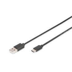 DIGITUS High Speed 2.0 USB type A - USB type-C kábel 1,8m