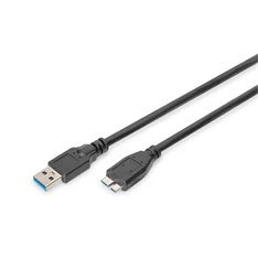 DIGITUS SuperSpeed 3.0 micro USB B - USB type A kábel 1m