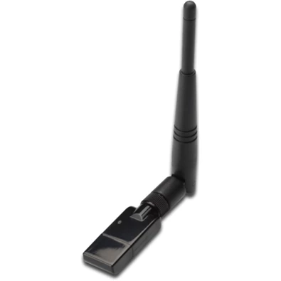 DIGITUS USB 2.0 300 Mbit/s külső antennás WLAN micro adapter