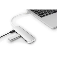 DIGITUS USB Type-C 4 portos USB 3.0 hub + PD