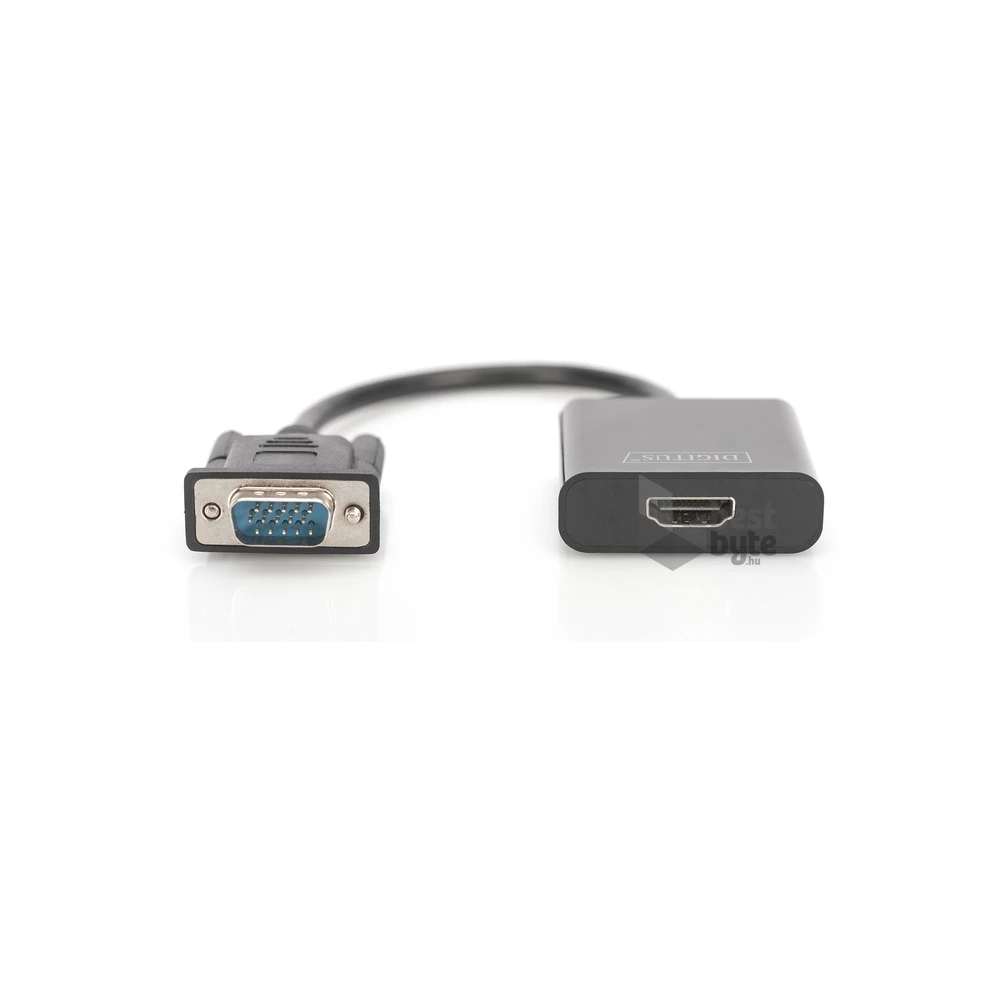 DIGITUS VGA apa -> HDMI anya adapter audio kábellel