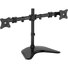 DIGITUS asztali univerzális (VESA 75 / 100) 2-es fekete monitor tartó konzol