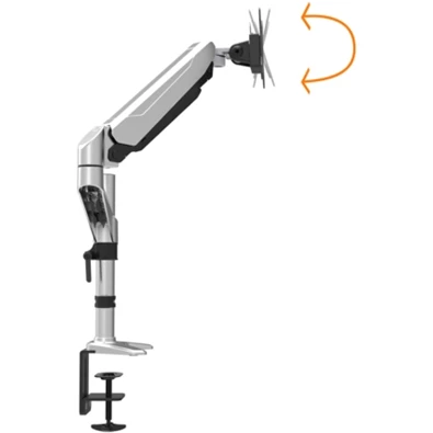 DIGITUS gázrugós C-bilincses univerzális (VESA 75/100) 1-es ezüst monitor tartó konzol