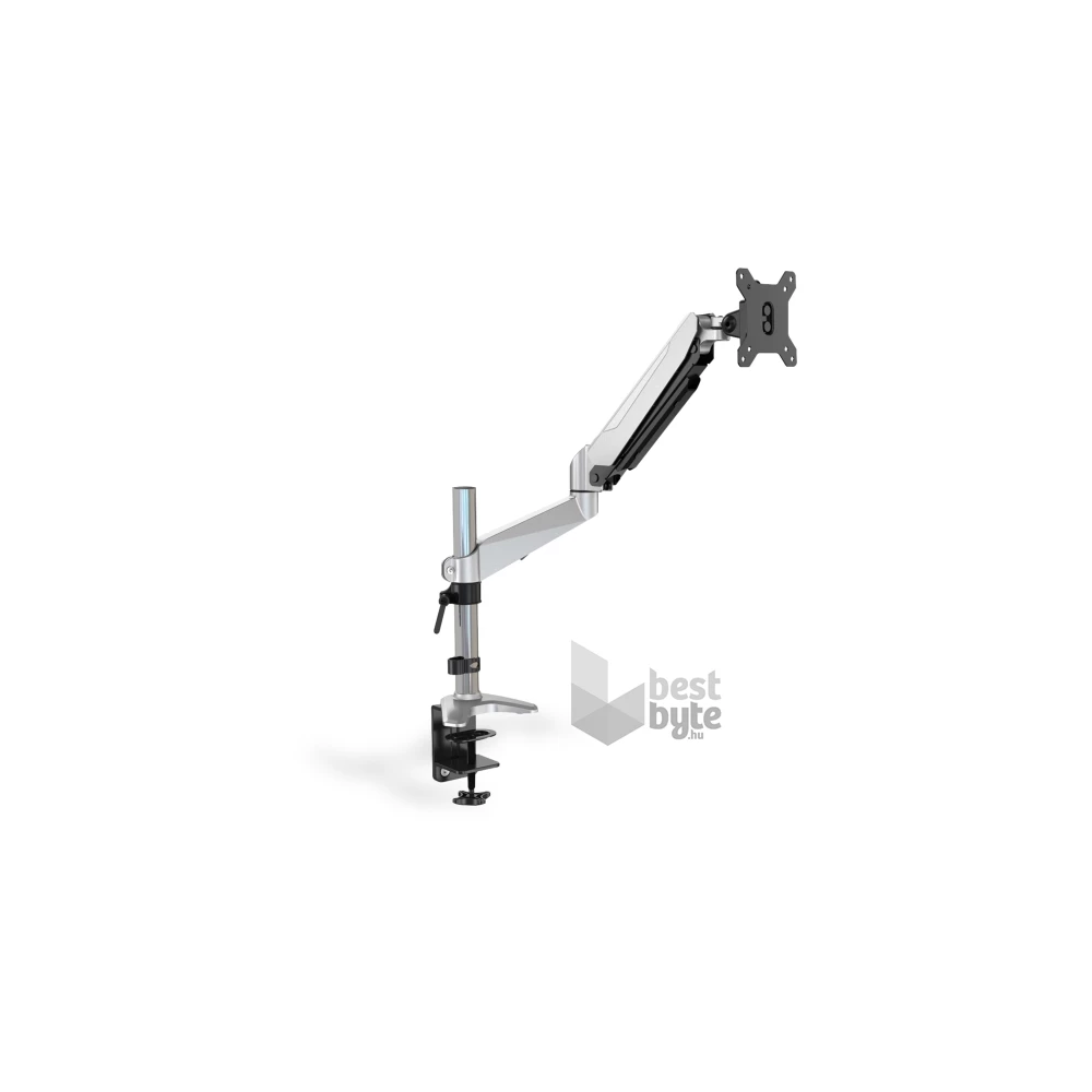 DIGITUS gázrugós C-bilincses univerzális (VESA 75/100) 1-es ezüst monitor tartó konzol