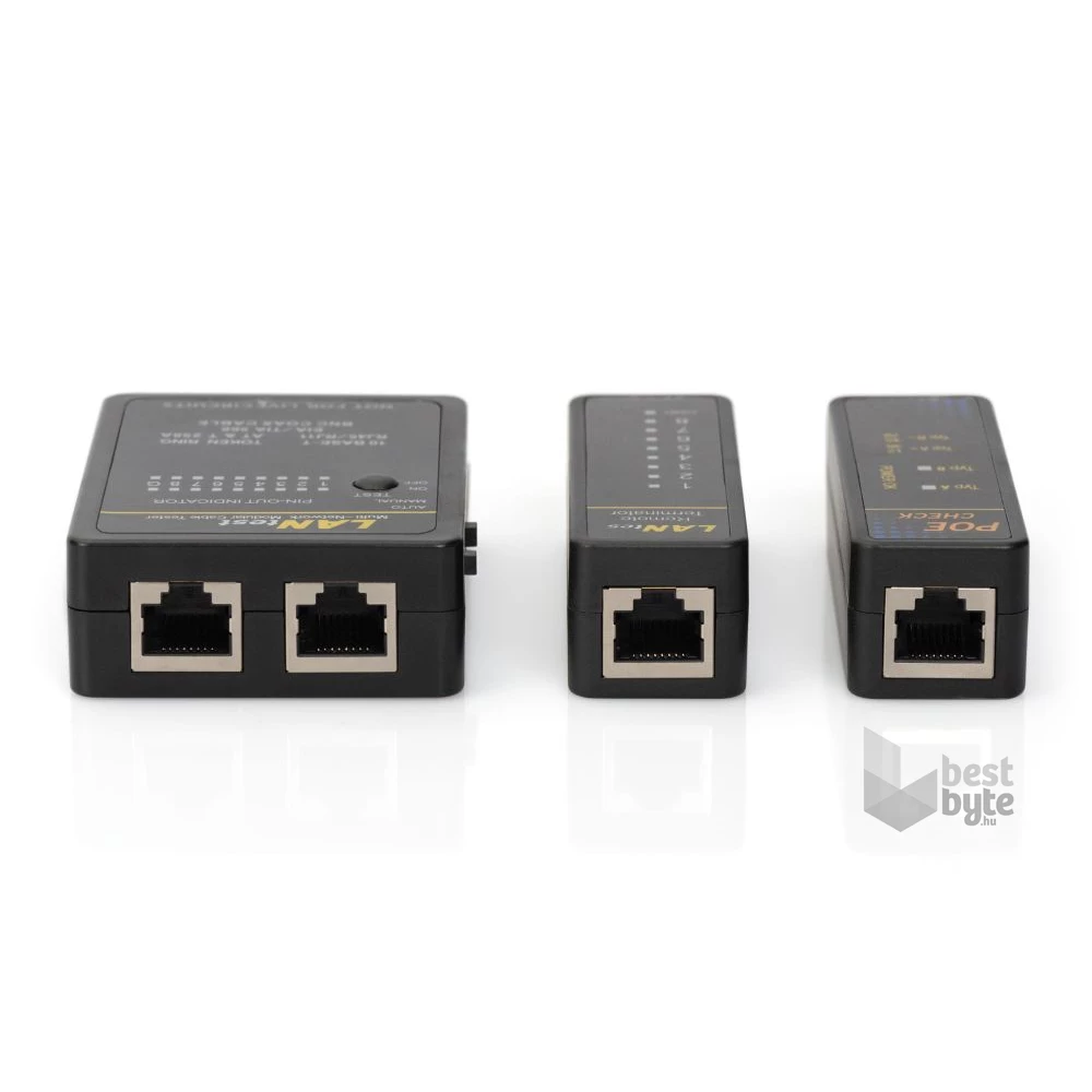 DIGITUS hálózati (RJ45, BNC, PoE) kábel teszter