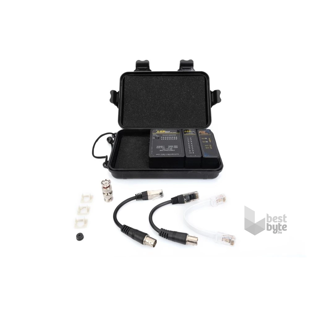 DIGITUS hálózati (RJ45, BNC, PoE) kábel teszter