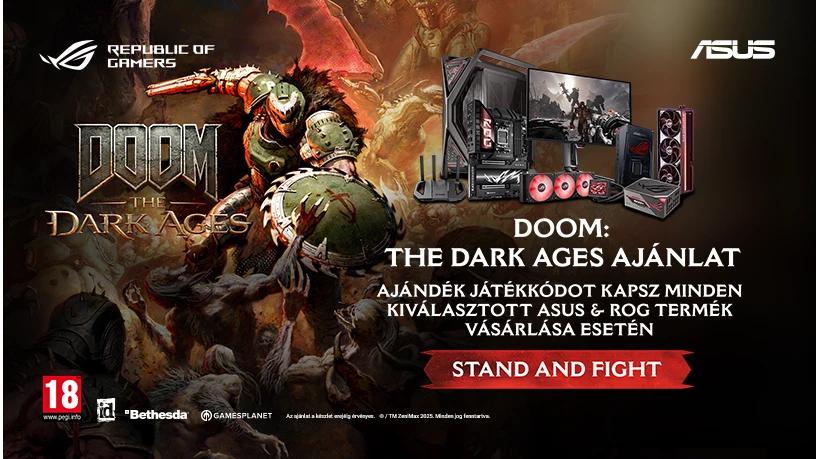 DOOM: The Dark Ages x Asus ROG promóció