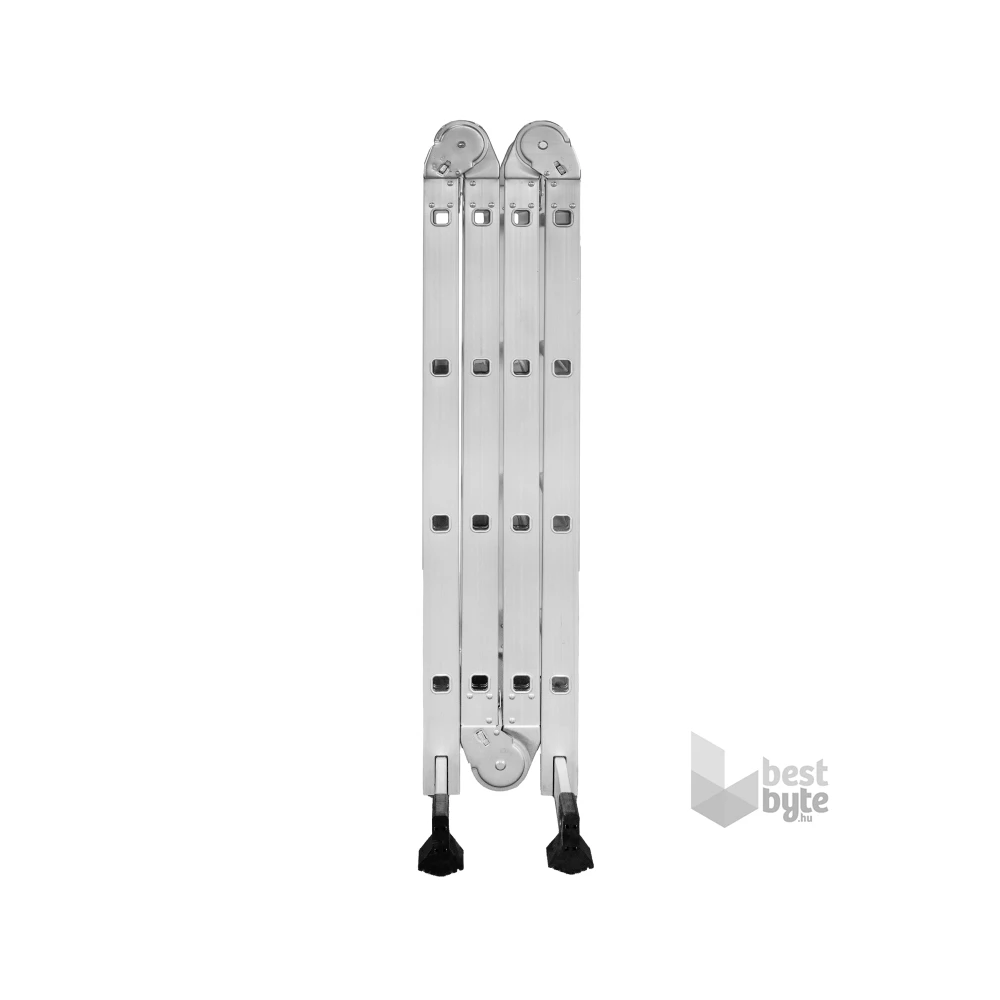 DRABEST 4x4 lépcsős univerzális alumínium létra, összecsukható,125 kg teherbírás, DR-ALU-4X4-HOME