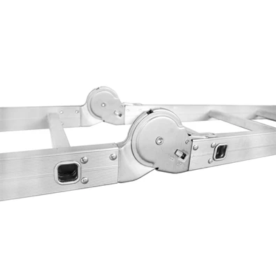 DRABEST 4x4 lépcsős univerzális alumínium létra, összecsukható,125 kg teherbírás, DR-ALU-4X4-HOME