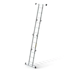 DRABEST HOME 4x3 lépcsős univerzális alumínium létra, összecsukható, 150 kg teherbírás, DR-AL-DU-HOME-4X3