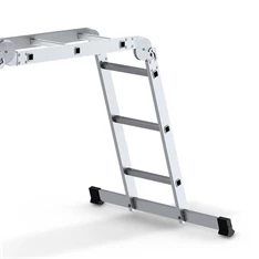 DRABEST HOME 4x3 lépcsős univerzális alumínium létra, összecsukható, 150 kg teherbírás, DR-AL-DU-HOME-4X3