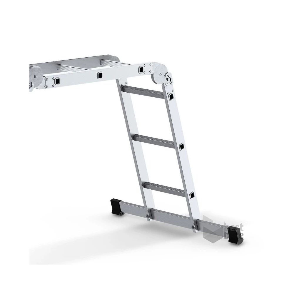 DRABEST HOME 4x3 lépcsős univerzális alumínium létra, összecsukható, 150 kg teherbírás, DR-AL-DU-HOME-4X3