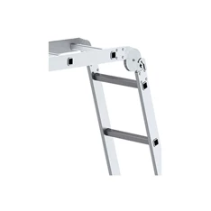 DRABEST HOME 4x3 lépcsős univerzális alumínium létra, összecsukható, 150 kg teherbírás, DR-AL-DU-HOME-4X3
