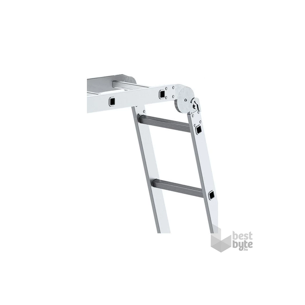 DRABEST HOME 4x3 lépcsős univerzális alumínium létra, összecsukható, 150 kg teherbírás, DR-AL-DU-HOME-4X3