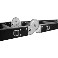 DRABEST HOME és PLATFORM 4x3 lépcsős univerzális alumínium és rozsdamentes acél létra, 125 kg