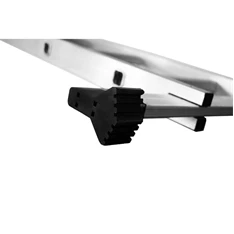 DRABEST HOME és PLATFORM 4x3 lépcsős univerzális alumínium és rozsdamentes acél létra, 125 kg