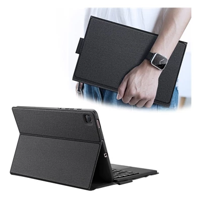 DUX DUCIS GP-110106 Galaxy Tab S6 Lite 10.4 (2024) LTE SM-P625 / WIFI SM-P620 fekete bőr hatású billentyűzetes tok