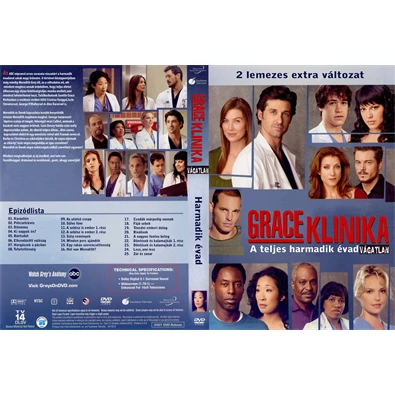 DVD A Grace klinika - 3. évad
