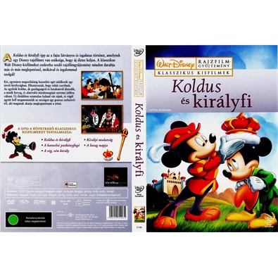 DVD Klasszikus Disney: Koldus és királyfi