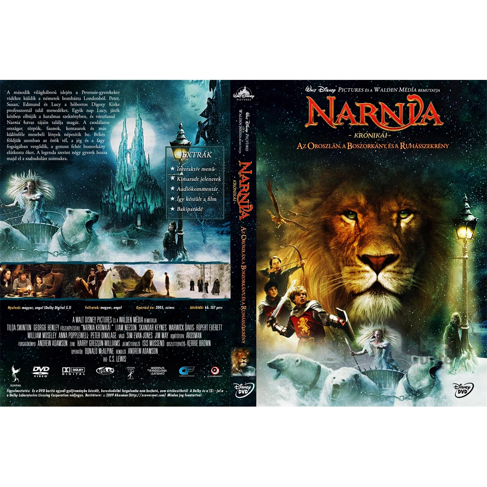 DVD Narnia krónikái - Az oroszlán, a boszorkány és a ruhásszekrény