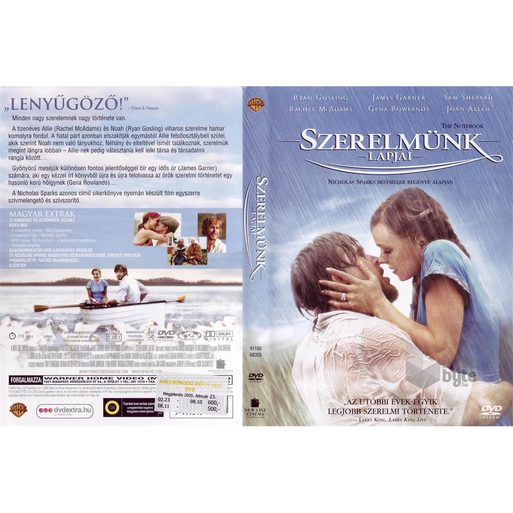 DVD Szerelmünk lapjai