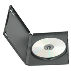 DVD tok, szimpla, slim, fekete