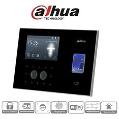 Dahua ASA4214F LCD, kártya/ujjlenyomat, wifi/RJ45/RS485, arcfelismerő beléptető és munkaidő nyilvántartó terminál