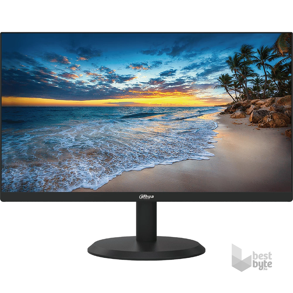 Dahua 23,8" LM24-F200 FHD VGA/HDMI fekete 24/7 multimédia monitor