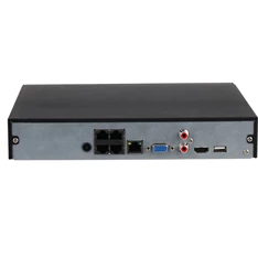 Dahua NVR4104HS-P-4KS3 /4 csatorna/H265+/80 Mbps rögzítés/Lite/1x Sata/4x PoE/ hálózati rögzítő(NVR)