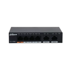 Dahua PFS3006-4GT-60 1x 10/100/1000(HighPoE/PoE+/PoE)+3x 10/100/1000(PoE+/PoE) + 2x 10/100/1000 uplink, 60W PoE switch