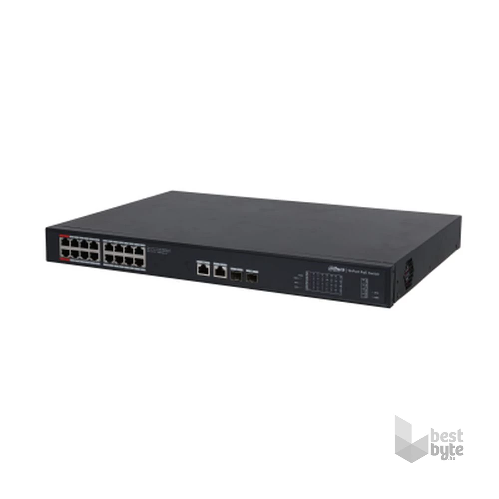 Dahua PFS3220-16GT-240 16x 100/1000 (PoE 240W)+2x 100/1000 Uplink + 2 SFP uplink PoE switch